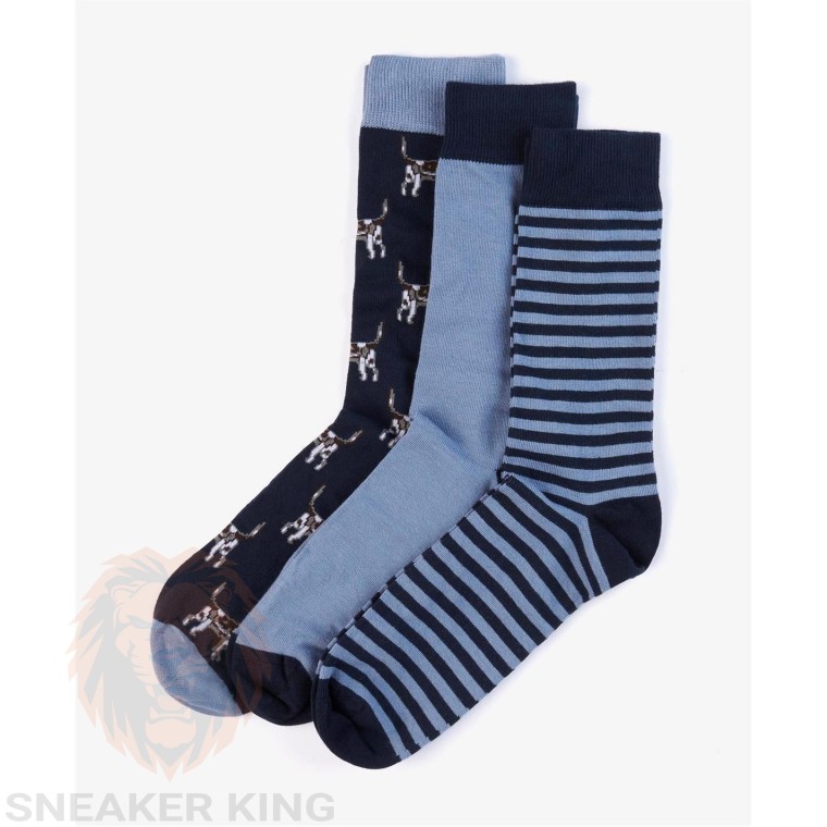 Набір шкарпеток Barbour dog striple gift set sock pack 3 шт. 